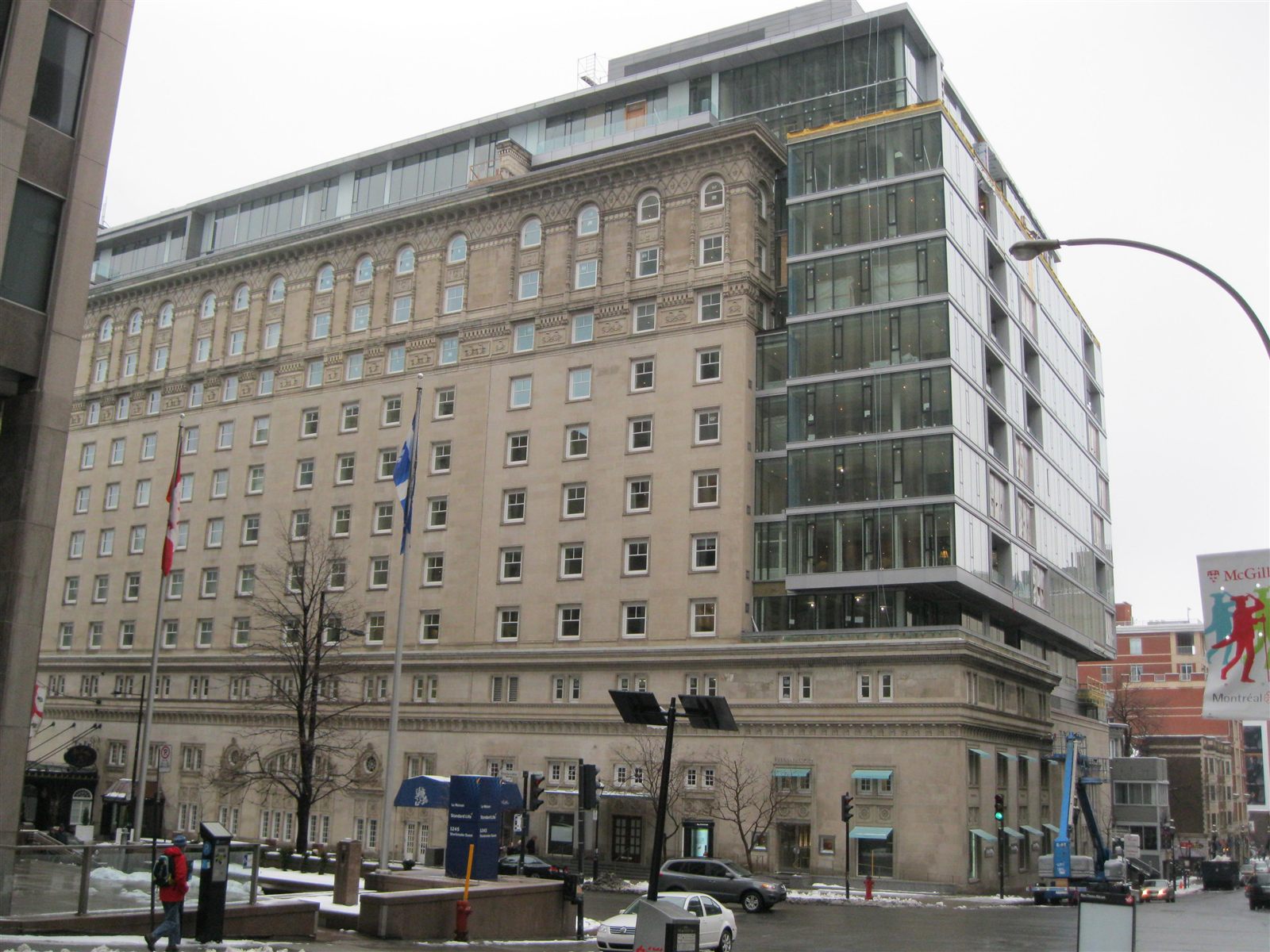 An elegant heritage grande dame hotel façade